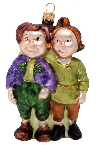 Max und Moritz grün - violett
