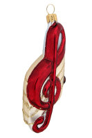 Die Harmonie des Glas Violinschlüssel Christbaumschmucks