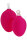 Osterei aus Glas  in neonpink groß