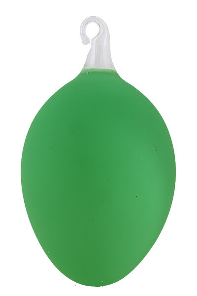 Osterei aus Glas  in neongrün groß