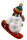 Schneemann Snowboard bunter Schal