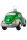 Der grüne VW Käfer als Polizeiwagen-Christbaumschmuck ist ein offiziell lizenziertes...