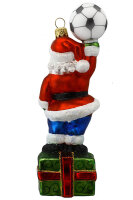 Weihnachtsmann mitt Fußball