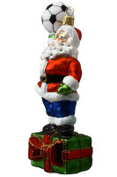 Weihnachtsmann mitt Fußball
