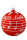 Festliche rote Lauscha Christbaumkugel (8,0 cm) mit Glimmer: Verleihen Sie Ihrem Weihnachtsbau...