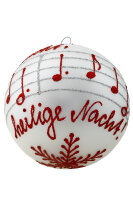 Die handgefertigte Christbaumkugel aus Lauscha ist ein Meisterwerk der Weihnachtsdekoration. M...