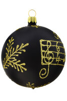 Handbemalte Lauschaer Christbaumkugeln in Schwarz-Gold

Unsere handbem...