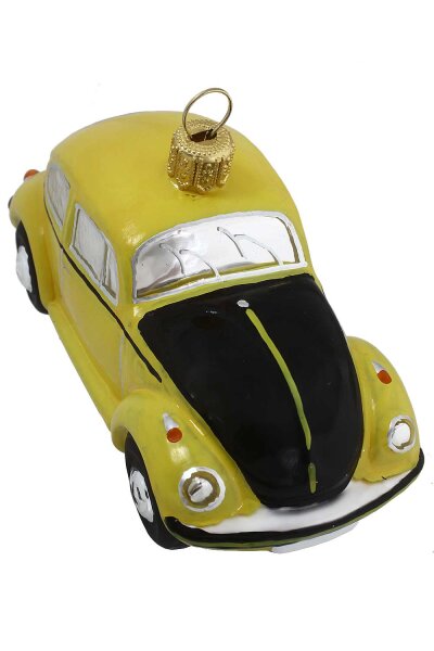 Der gelbe VW Käfer mit schwarzer vorderer Haube ist ein offiziell lizenziertes Produkt vo...