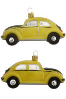 Der gelbe VW Käfer mit schwarzer vorderer Haube ist ein offiziell lizenziertes Produkt vo...