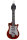 E-Gitarre rot weiß