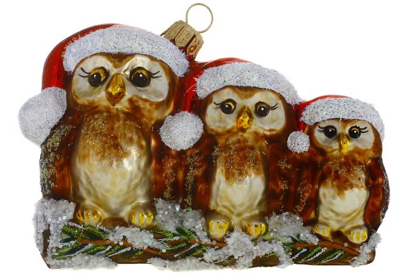 3 Eulen ( braun)