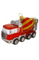 Innovative Christbaumdekorationen sind immer willkommen, und der Betonmischer als Christbaumfi...