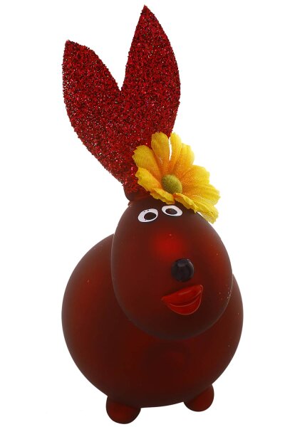 Hase dunkelrot matt