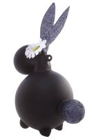 Hase schwarz matt