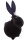 Hase schwarz matt
