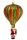 Heißluftballon mit Santa