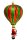 Heißluftballon mit Santa
