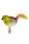 Dicker Vogel bunt