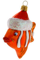 Clownfisch mit Weihnachtsmütze