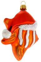 Clownfisch mit Weihnachtsmütze