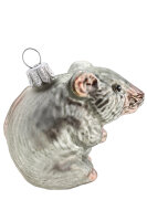 Eleganz der Glas-Maus im Weihnachtsbaum