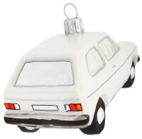 Im Gegensatz zu echten Autos haben diese Christbaumschmuck-Autos keine Abgasprobleme und k&oum...