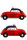 VW Käfer Cabrio rot schwarz