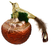 Vogelnest mit Vogel