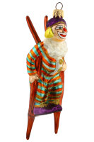 Clown mit Stelzen