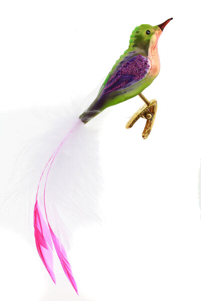 Faszinierender Paradiesvogel: Glitzernder Christbaumanhänger für Festlichkeit