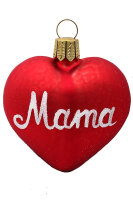 Geschenkanhänger Herz Mama rot