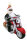 Der Weihnachtsmann auf seiner glänzenden Harley