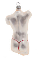 Torso Stringtanga rot/ silber