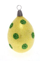 Osterdekoration Kleines Ei gelb/ grün